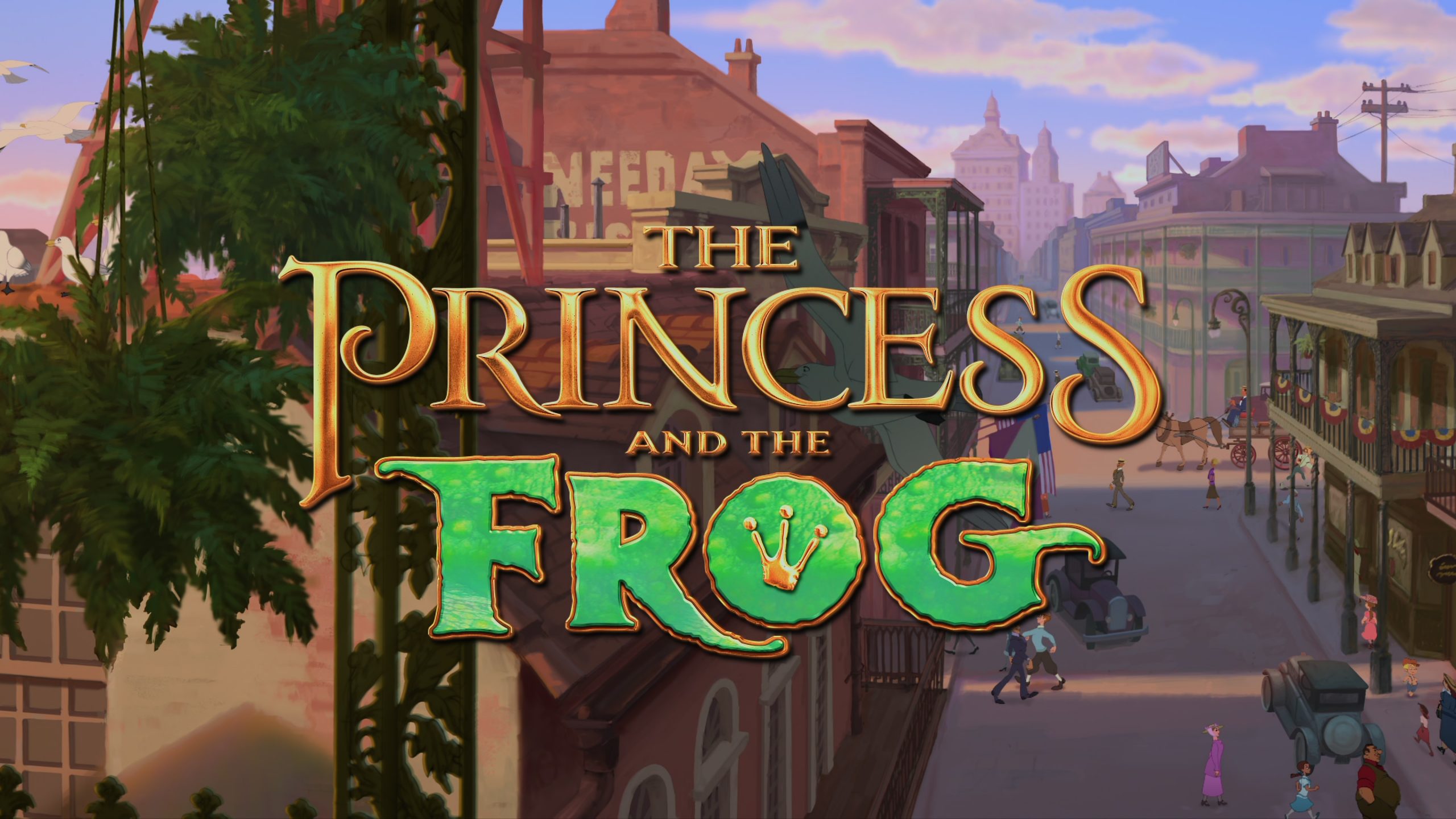 Typography of 'The Princess and the Frog'